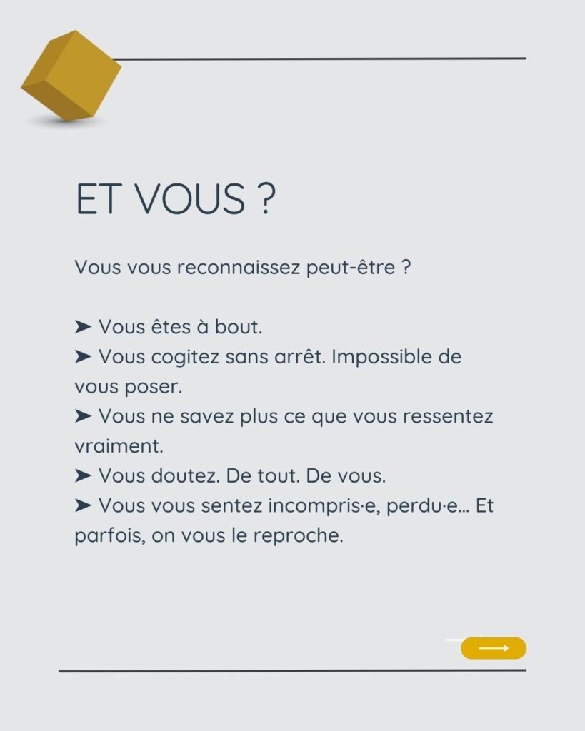 Et vous : signes d’épuisement, ruminations, doutes et sentiment d’incompréhension