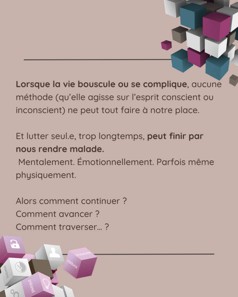 Quand la vie se complique, lutter seul·e trop longtemps peut rendre malade mentalement et émotionnellement